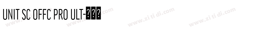 unit sc offc pro ult字体转换